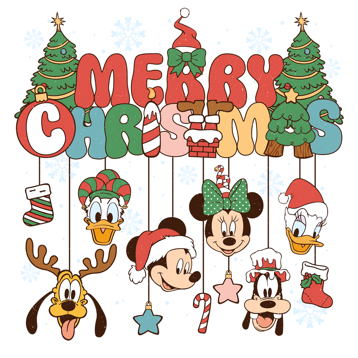 Christmas DTF transfer design