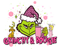 Grinch Christmas DTF transfer design