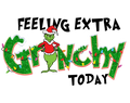 Grinch Christmas DTF transfer design