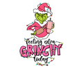 Grinch Christmas DTF transfer design