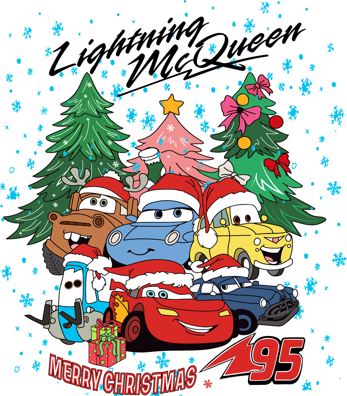 Christmas DTF transfer design