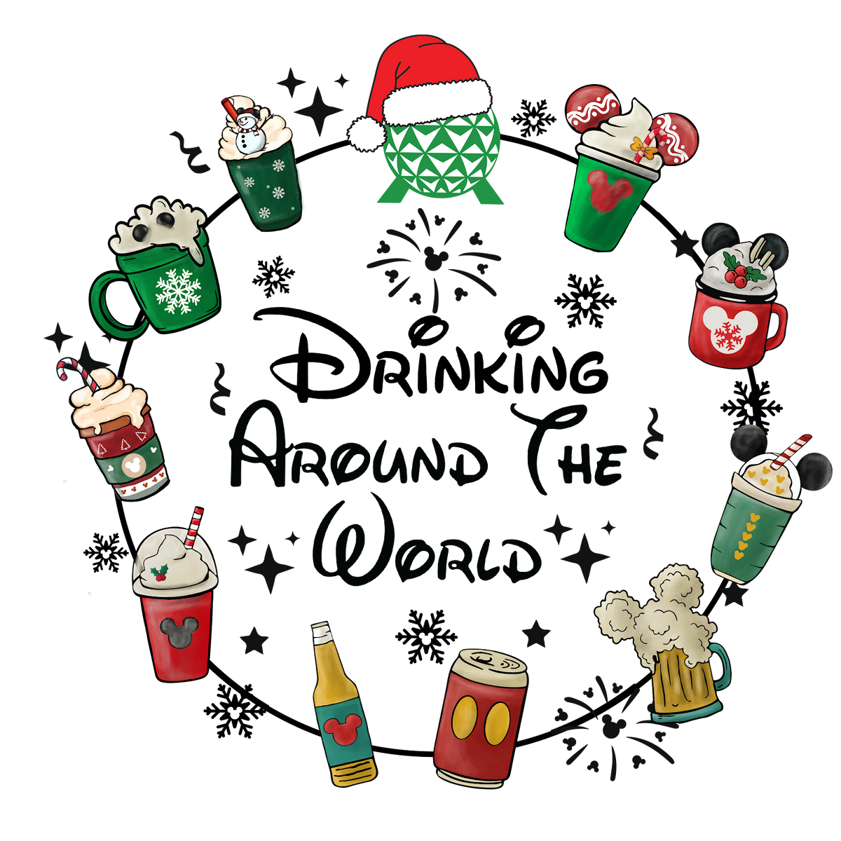 Christmas DTF transfer design
