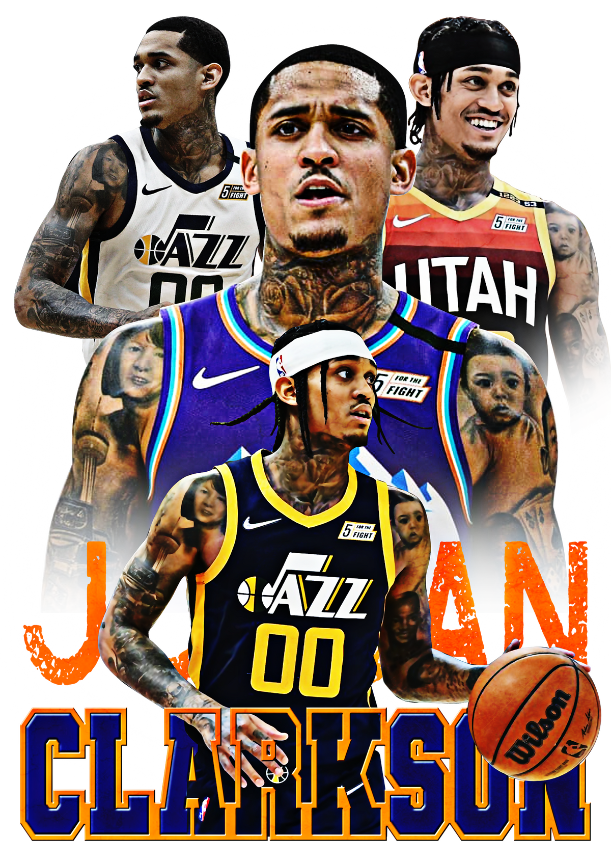 Basketball DTF transfer design