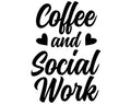 Social Worker DTF transfer design