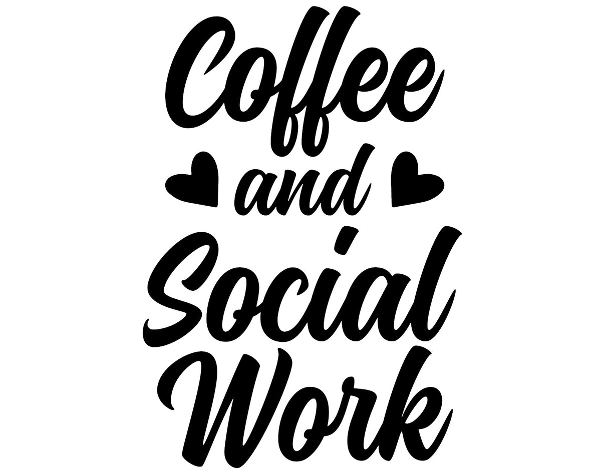 Social Worker DTF transfer design