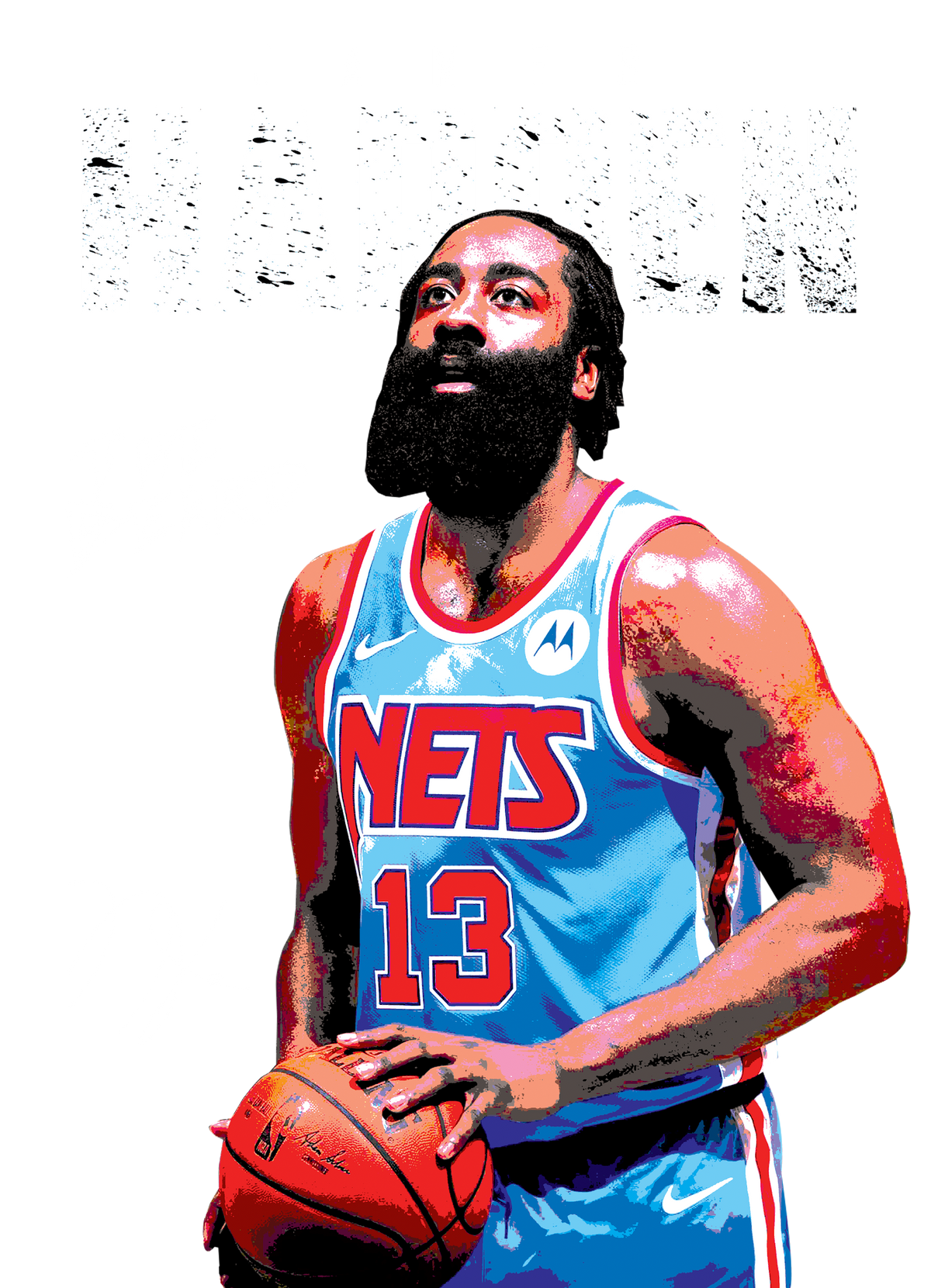 Basketball DTF transfer design