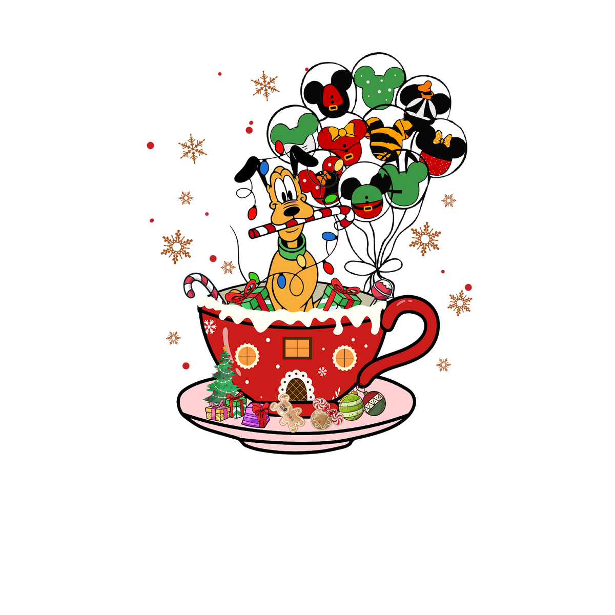 Christmas DTF transfer design