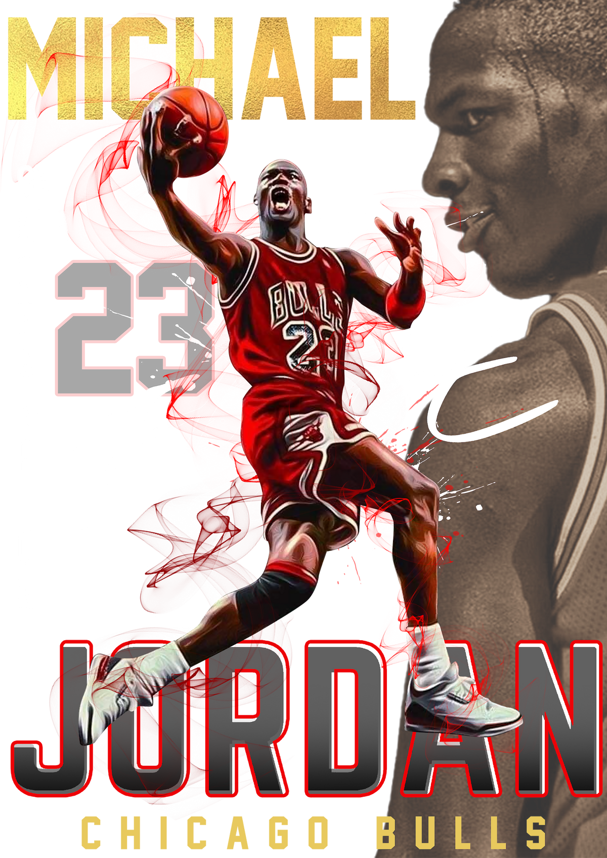 Basketball DTF transfer design