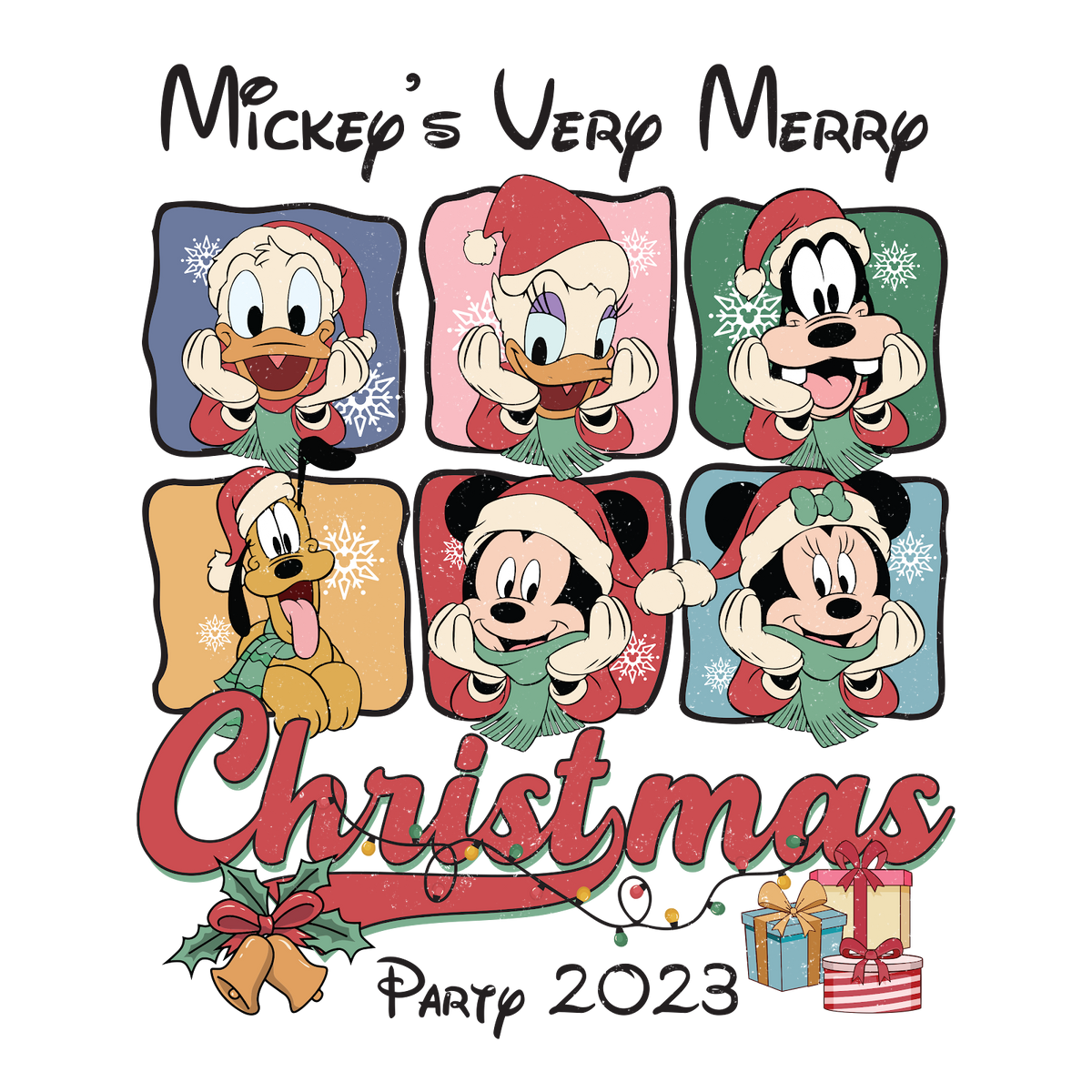 Christmas DTF transfer design