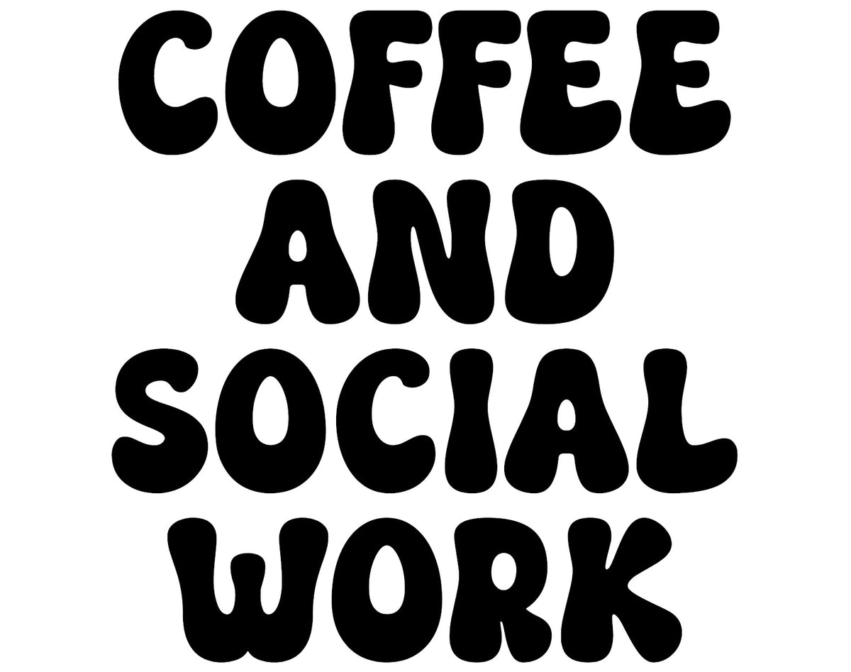 Social Worker DTF transfer design
