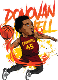 Basketball DTF transfer design