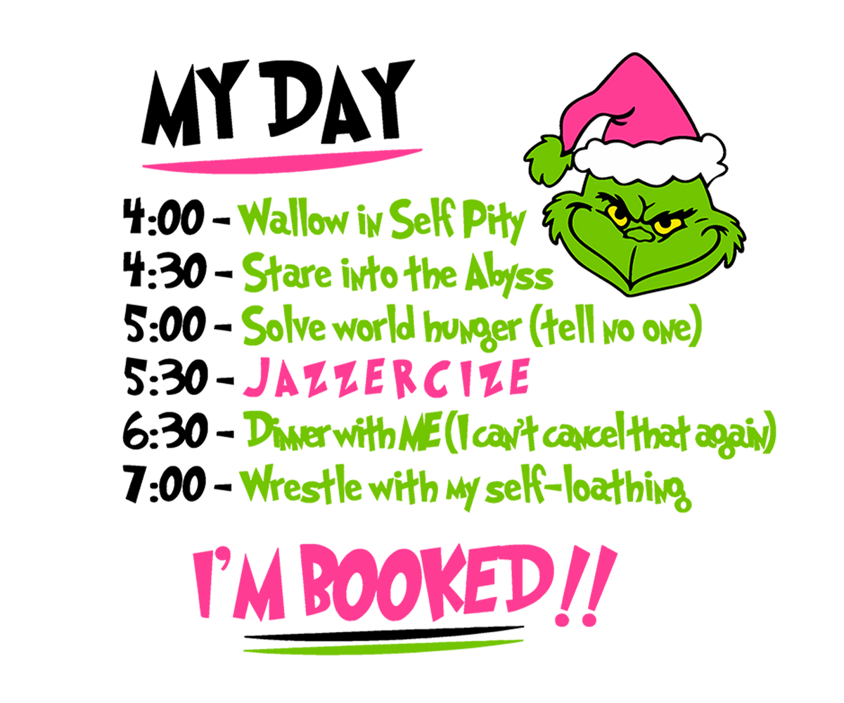 Grinch Christmas DTF transfer design