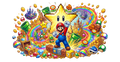Mario UV printed glass tumbler wrap design