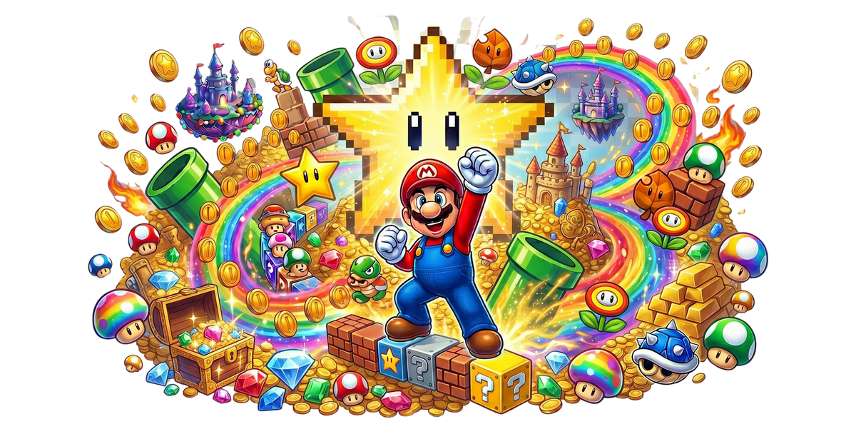 Mario UV printed glass tumbler wrap design