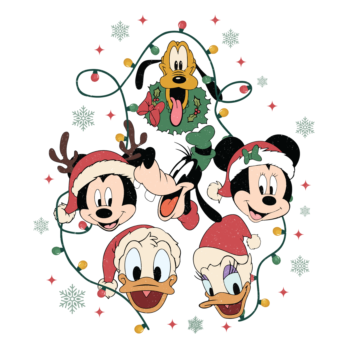 Christmas DTF transfer design
