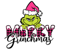 Grinch Christmas DTF transfer design