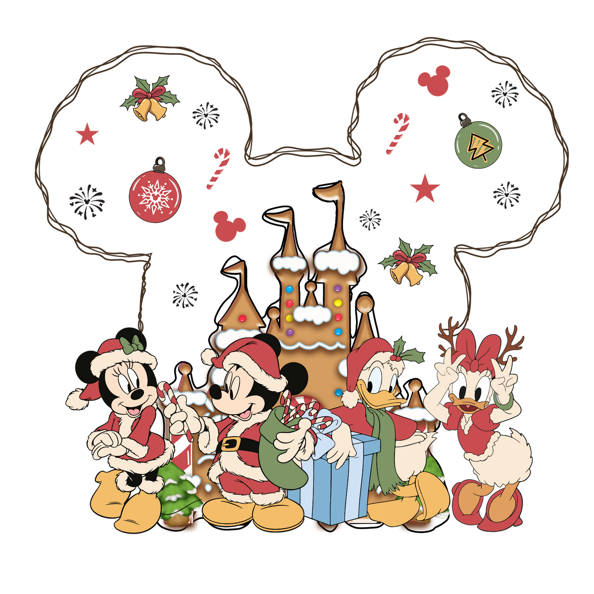 Christmas DTF transfer design