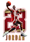 Basketball DTF transfer design