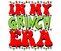 Grinch Christmas DTF transfer design