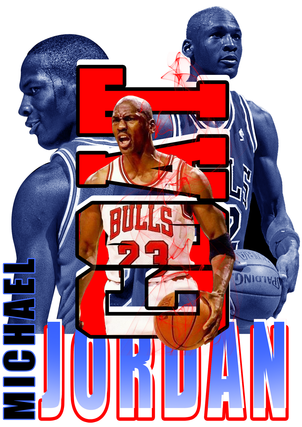 Basketball DTF transfer design