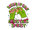 Grinch Christmas DTF transfer design