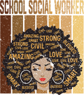 School Social Worker Black History Month DTF Transfer