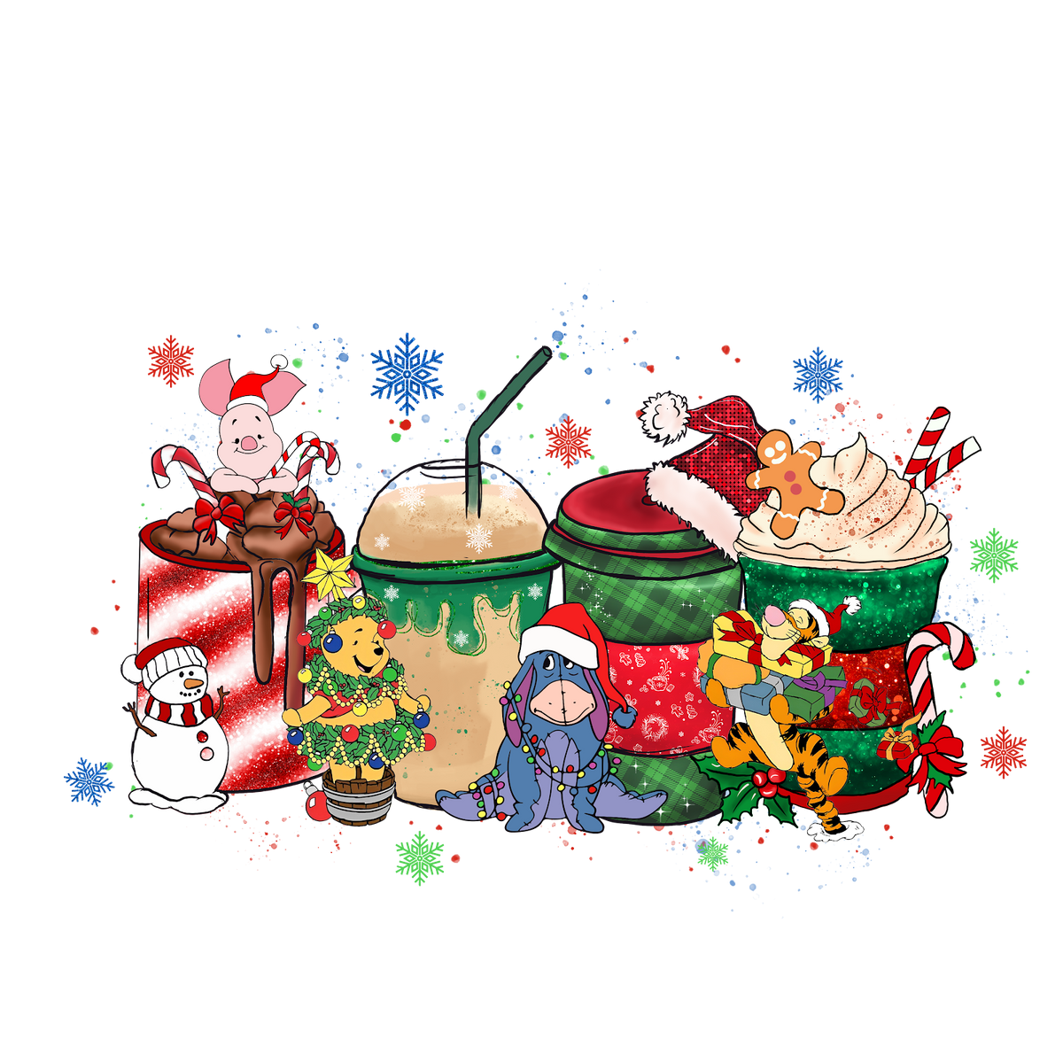 Christmas DTF transfer design