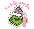 Grinch Christmas DTF transfer design