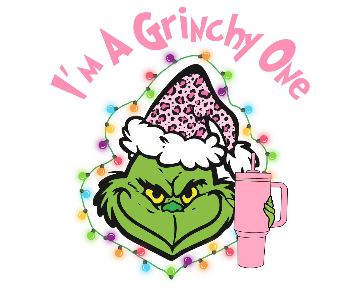 Grinch Christmas DTF transfer design