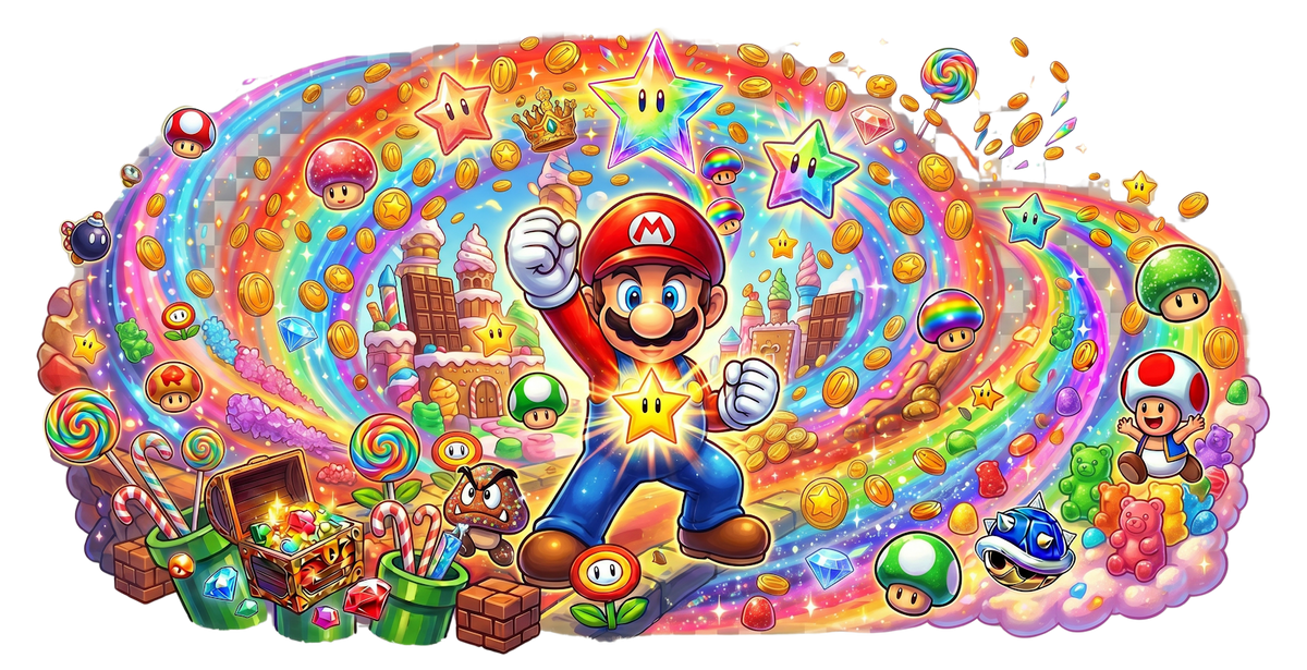 Mario UV printed glass tumbler wrap design