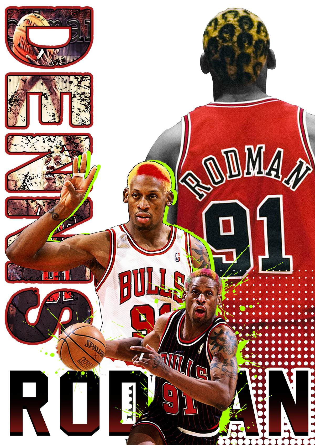 Basketball DTF transfer design