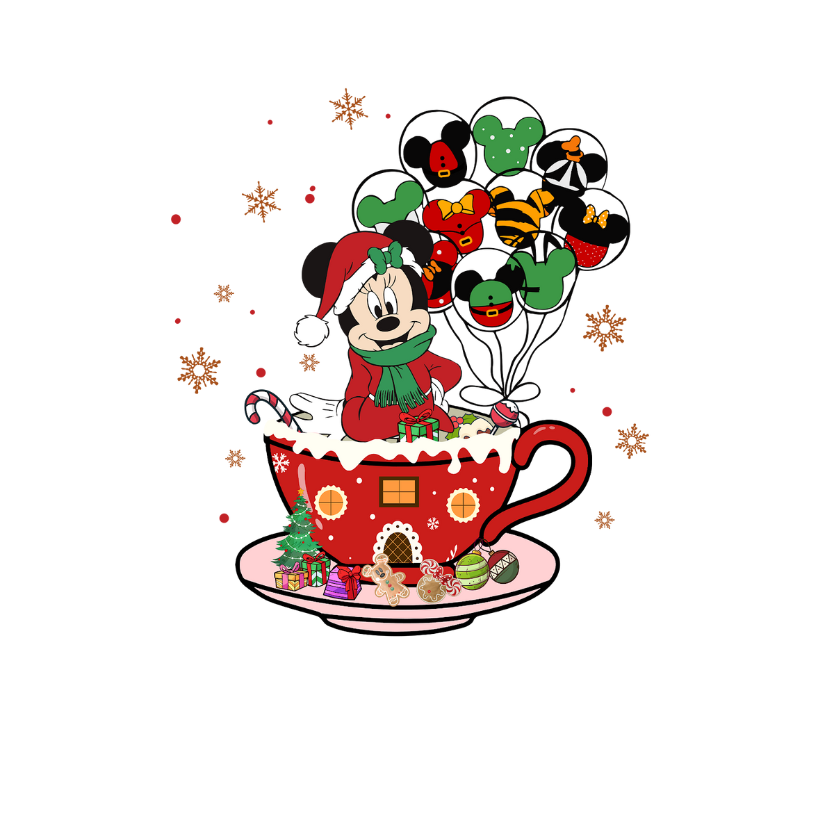 Christmas DTF transfer design