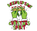 Grinch Christmas DTF transfer design