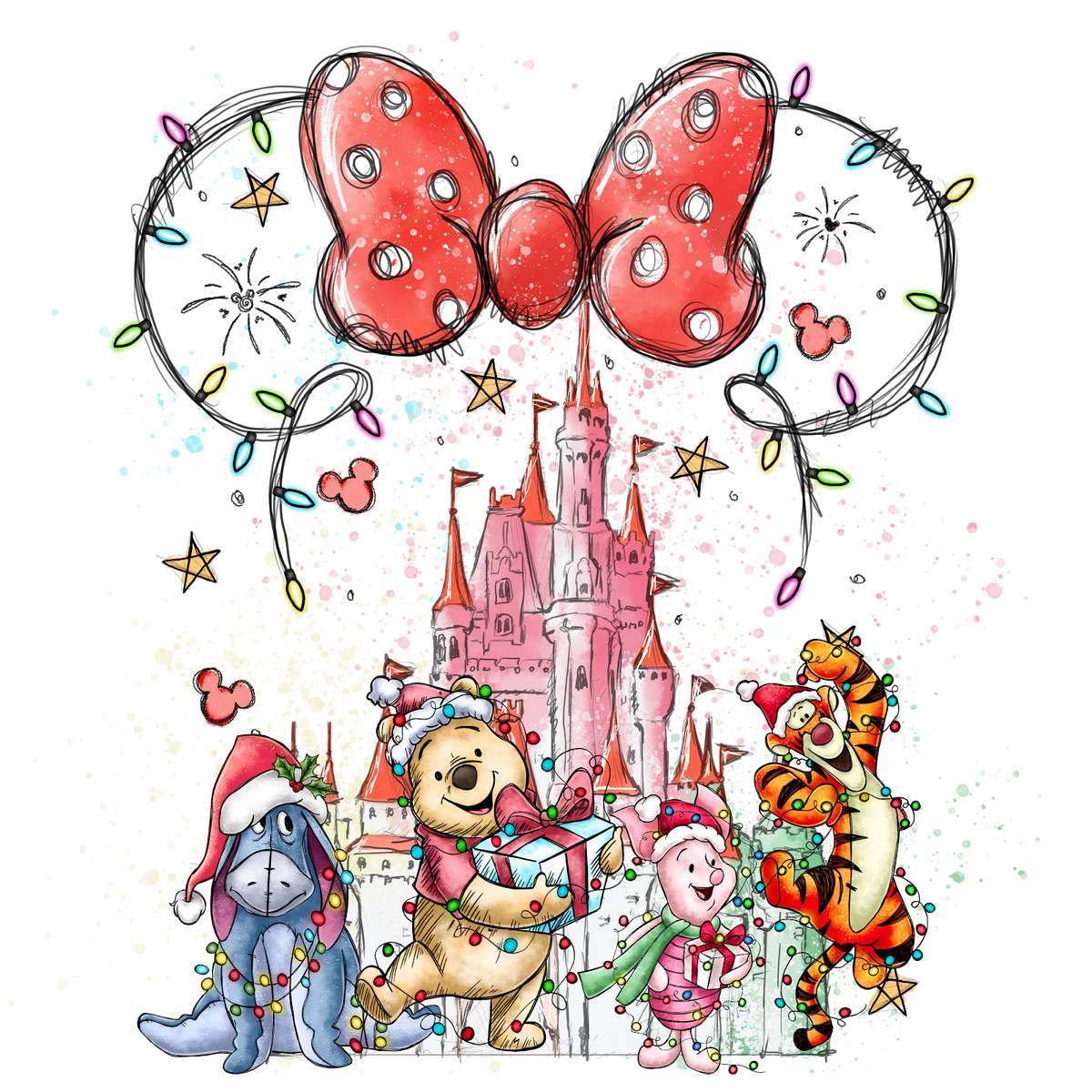 Christmas DTF transfer design