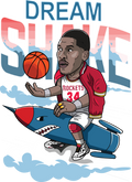 Basketball DTF transfer design