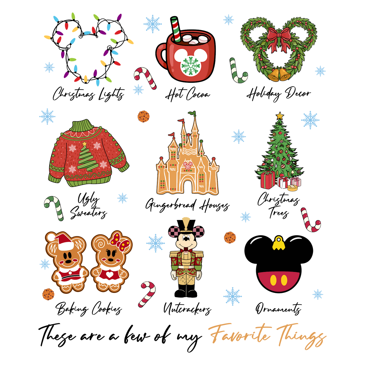 Christmas DTF transfer design