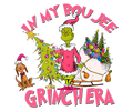 Grinch Christmas DTF transfer design
