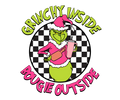 Grinch Christmas DTF transfer design