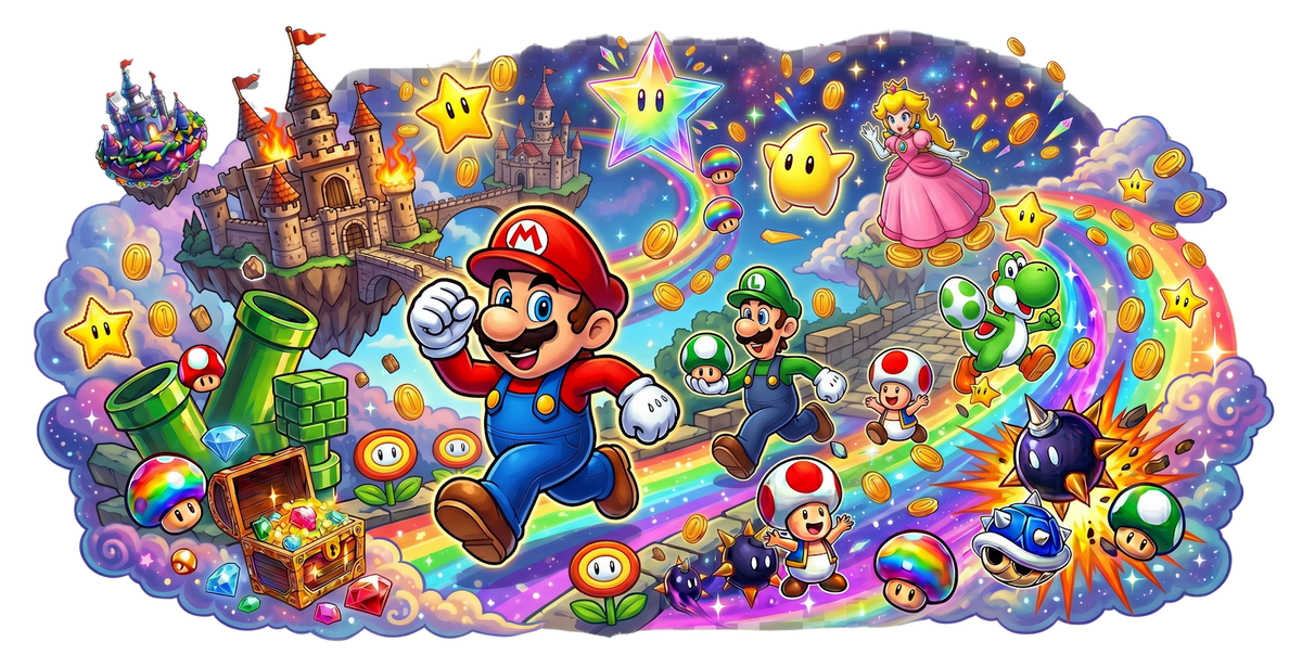 Mario UV printed glass tumbler wrap design