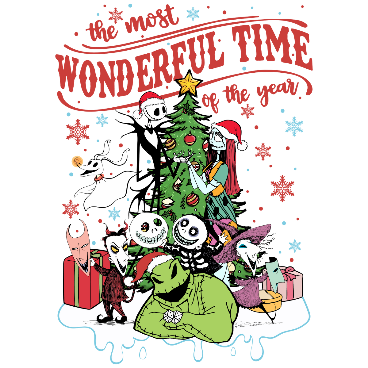Christmas DTF transfer design