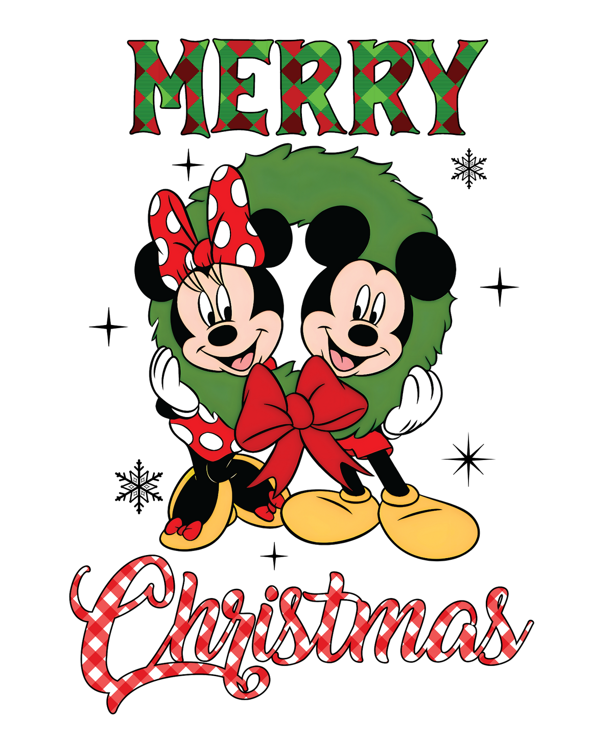 Christmas DTF transfer design