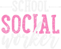 School Social Worker Vintage DTF Transfer
