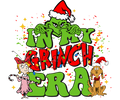Grinch Christmas DTF transfer design
