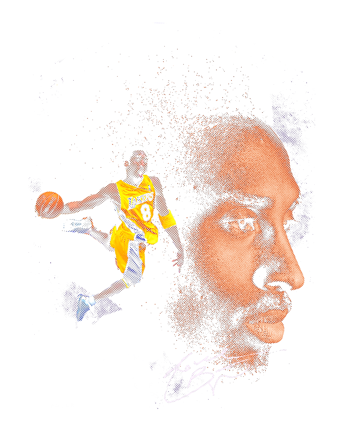 Halftone DTF transfer design