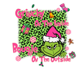 Grinch Christmas DTF transfer design