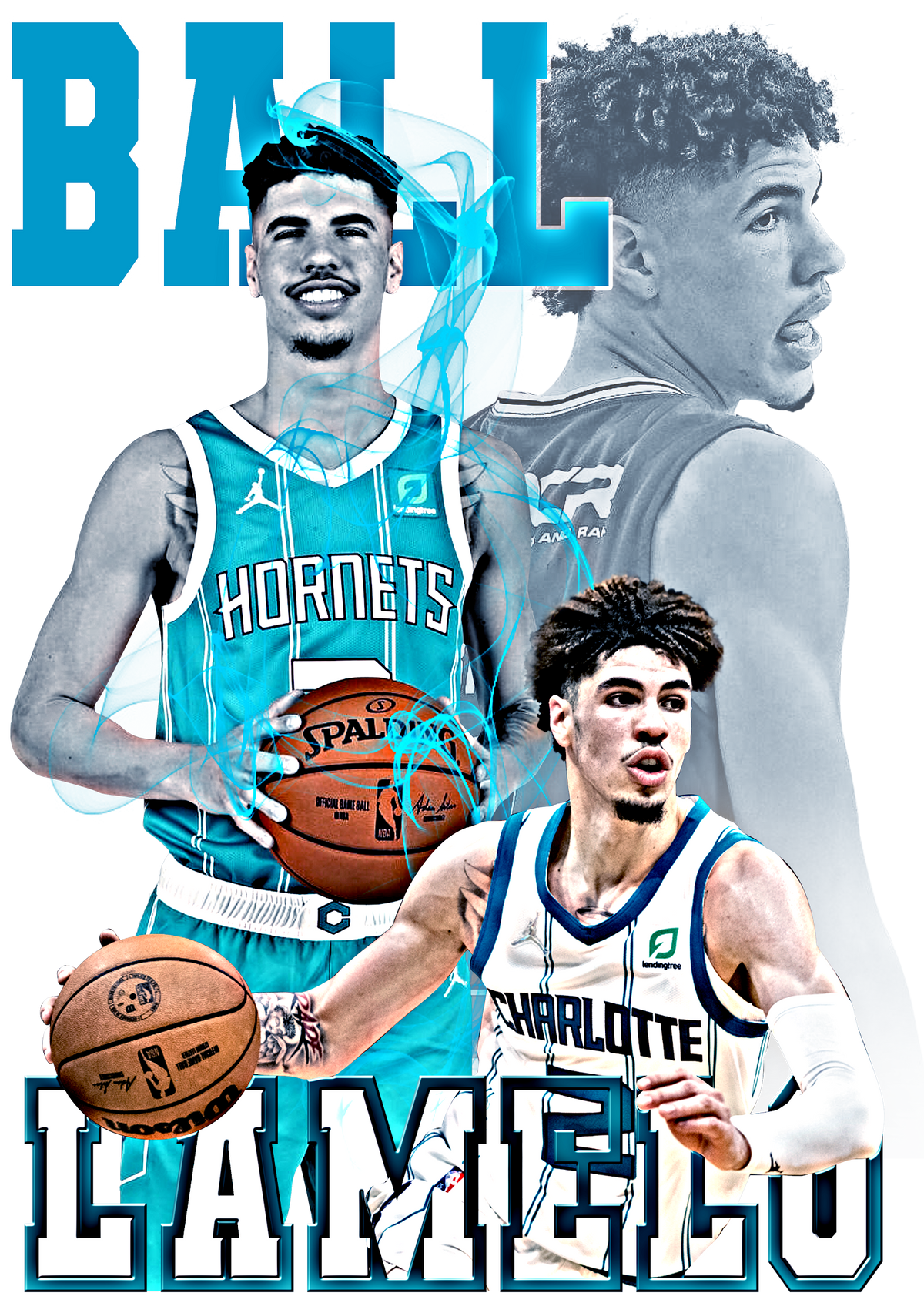 Basketball DTF transfer design