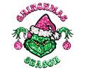 Grinch Christmas DTF transfer design