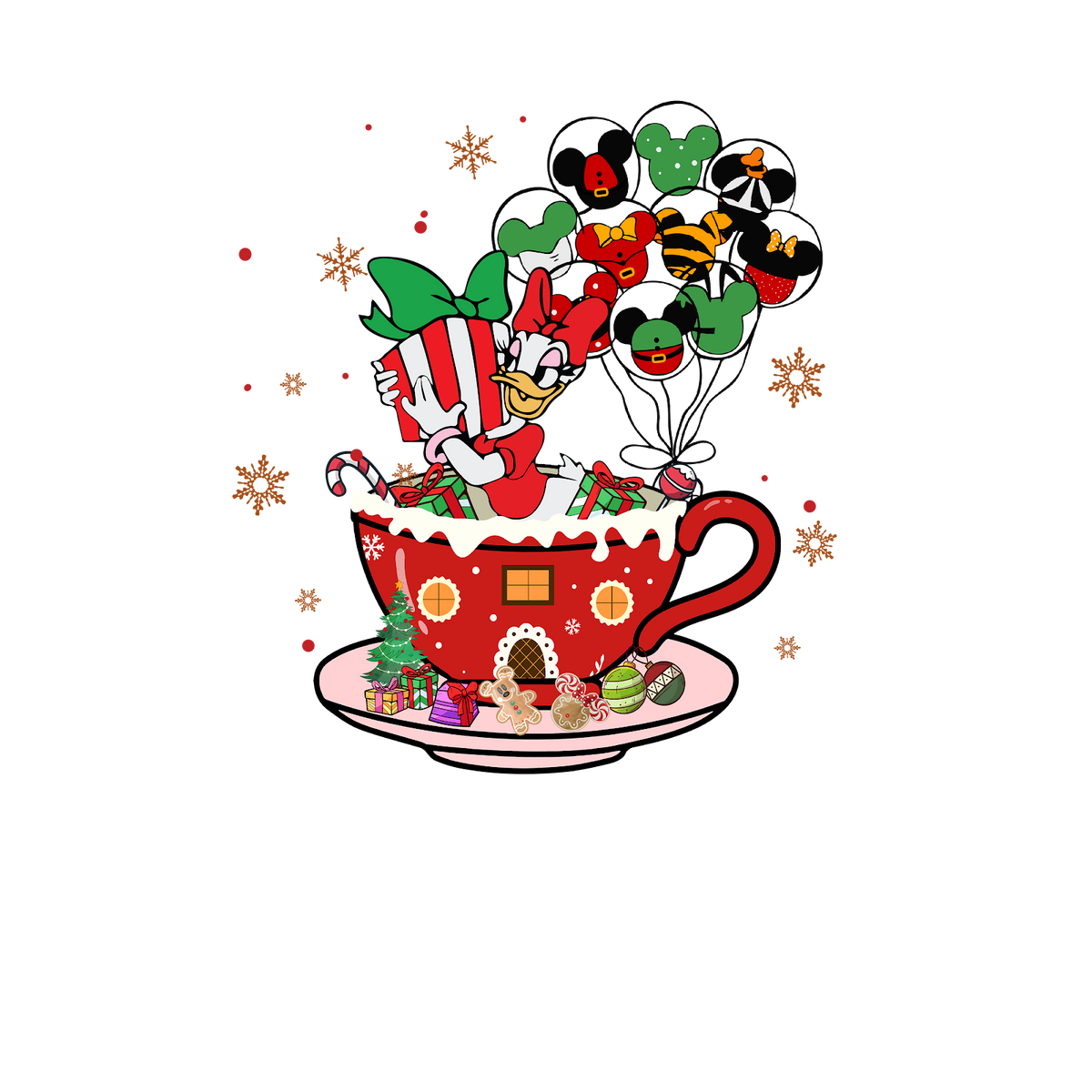 Christmas DTF transfer design