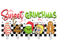 Grinch Christmas DTF transfer design