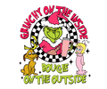 Grinch Christmas DTF transfer design